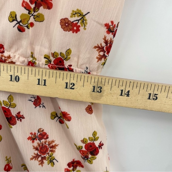 Madewell Tie-Sleeve Ruffle-Waist Midi Dress in Countryside Blooms Sz 00 - Picture 9 of 11
